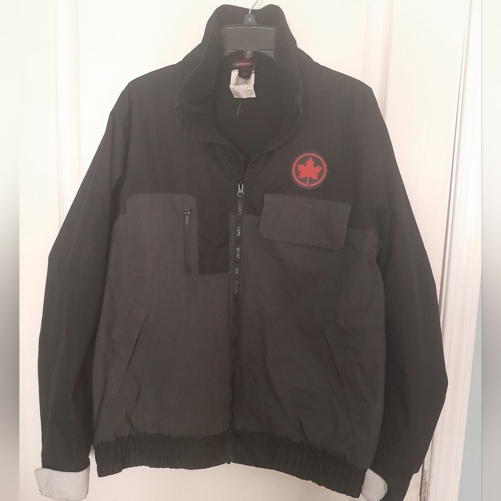 Air Canada Men's Black Jacket With Logo
